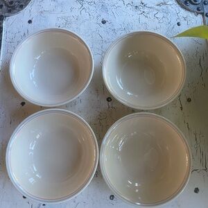 4 Corelle English Breakfast 18 oz Cereal Bowls